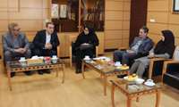 نشست معاون بهداشتی دانشگاه با سرپرست شعب بانک صادرات استان همدان