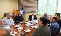 جلسه مشترک رئیس اداره بهداشت مواد غذایی وزارت متبوع با کارکنان سلامت محیط و کار